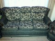 3 piece fabric sofa suite. 1+1+3. Two armchairs and one 3 seater sofa.